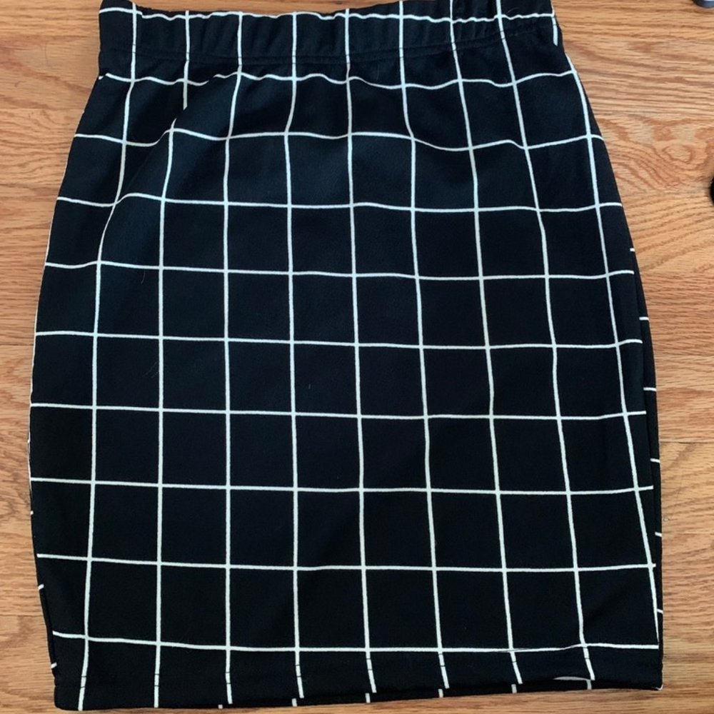 Black A-Line skirt